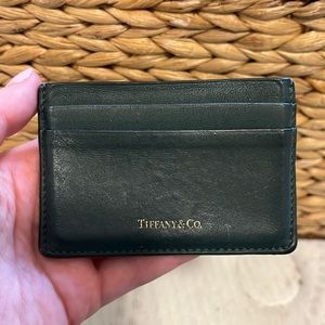 Green Tiffany & Co. card holder